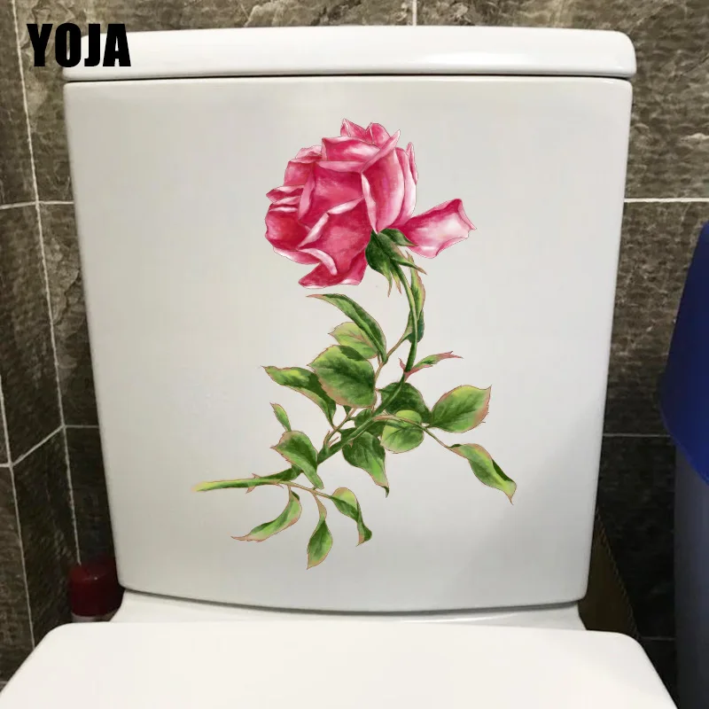 YOJA 17 1*23 5 см растение красная роза простая мода спальня настенная наклейка дом