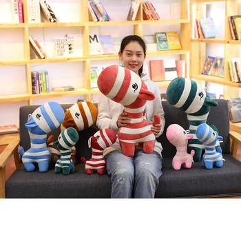 

28cm Small Cute Stripe Horse Handmade Zebra Stuffed Toy Cloth Rag Dolls Soft Toys Kids Children Gifts Car Room Decoration