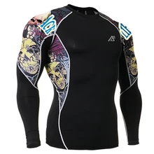 Original Prints Men s Tops Compression Long Sleeves Shirts New 3D Workout Fitness T Shirts Multiuse