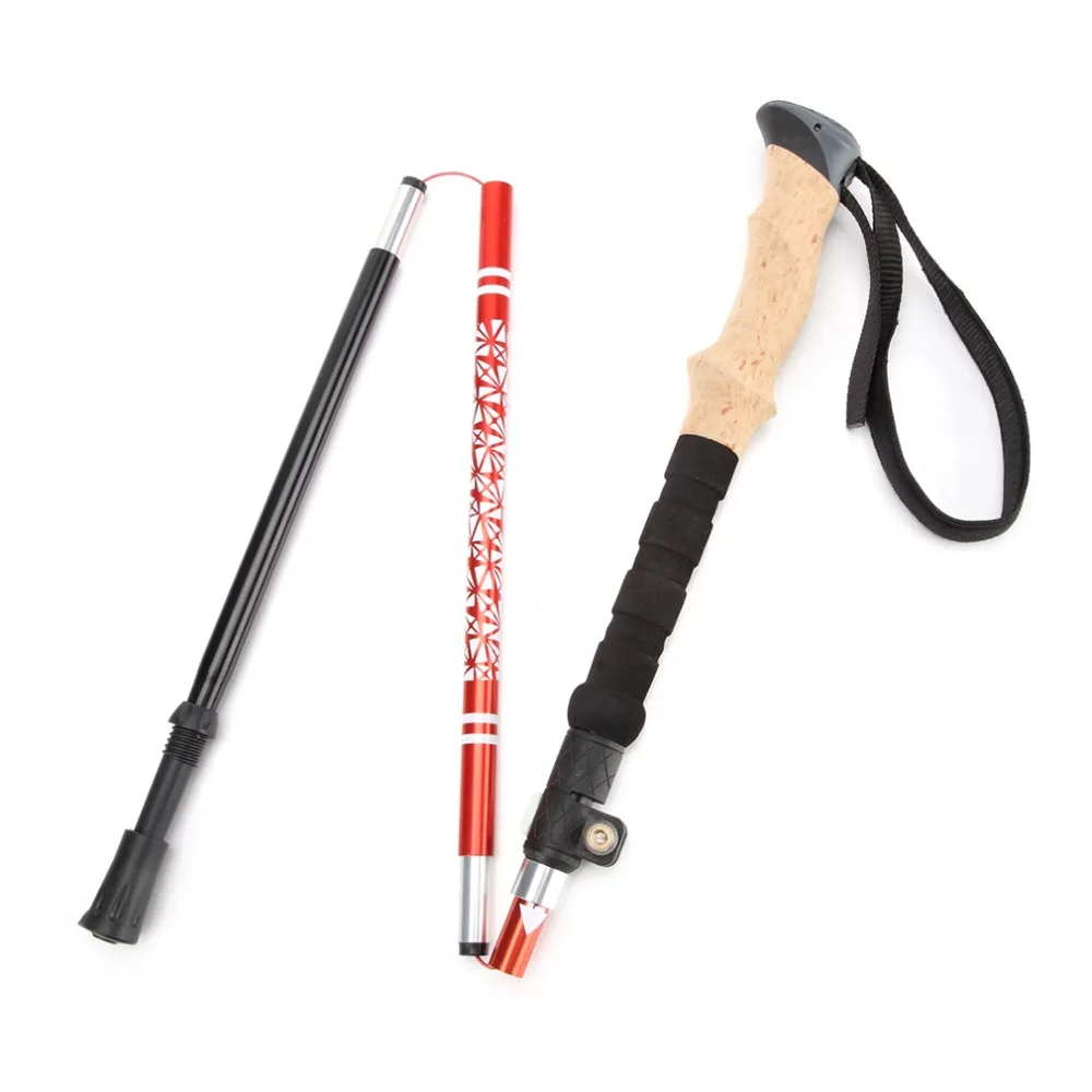 Mini Telescopic Soft Wooden Handle Walking Stick Super Lightweight 5