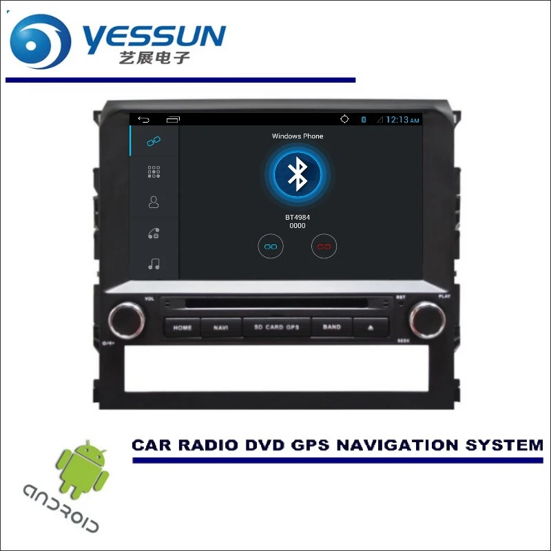 Perfect YESSUN For Toyota Land Cruiser LC200 2016 Car DVD Player GPS Navi Navigation Android System Radio Stereo Audio Video Multimedia 2