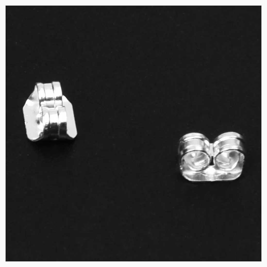 Сережки из хирургической стали среднего серебра, 100 шт