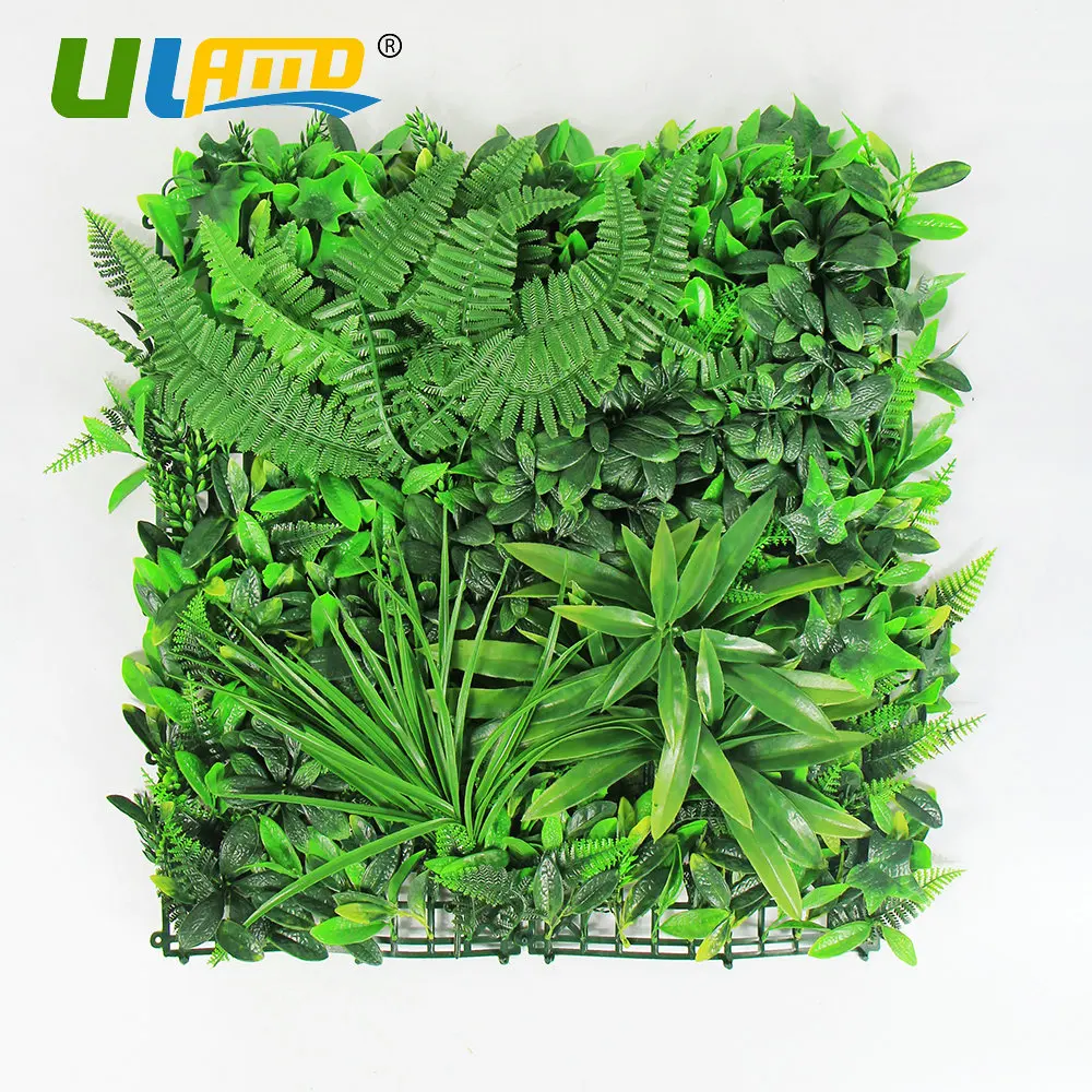 ULAND Faux Plants Leaves Greenery Wall Panels Artificial Boxwood Hedges