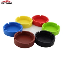 5 шт./лот Силиконовая Круглая Пепельница экологичный термостойкого автомобиля пепельница многоцелевой аксессуары дыма 83 мм* 23 мм