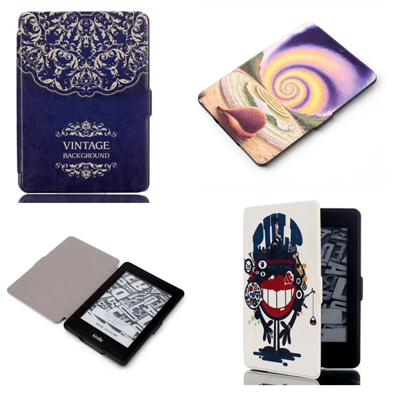 

CY Ultra Slim Case For Amazon Kindle Paperwhite 1 2 3 2013 2014 2015 Model 6'' Ebook Premium Protective Shell Leather Cover