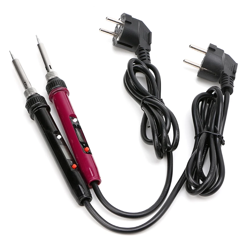 

80W Soldering Iron LCD Digital Temperature Adjustable Electric Soldering Iron #0604