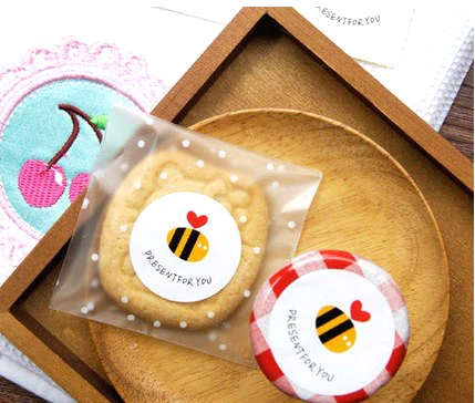 100pcs-3-5cm-in-diameter-Bees-Design-Sticker-Labels-For-Creative-Paper-Stickers-Seals-For-Gifts