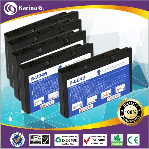 5X Printer inkjet cartridge For EPSON PictureMate Show PM300 PictureMate Show PM225 for T5846