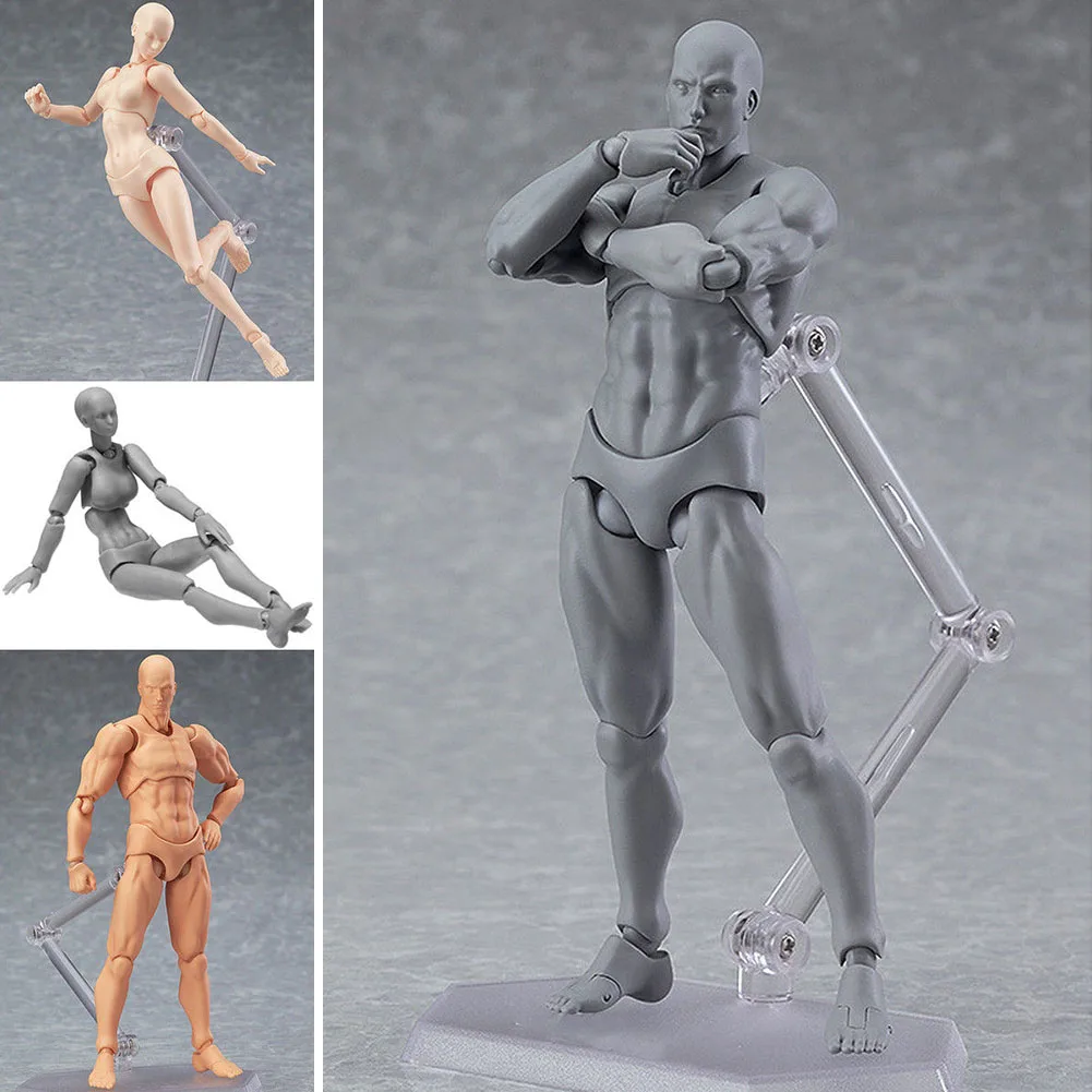 Figuras de Ação e Toy boneca pvc corpo-chan dx set Tamanho : Other