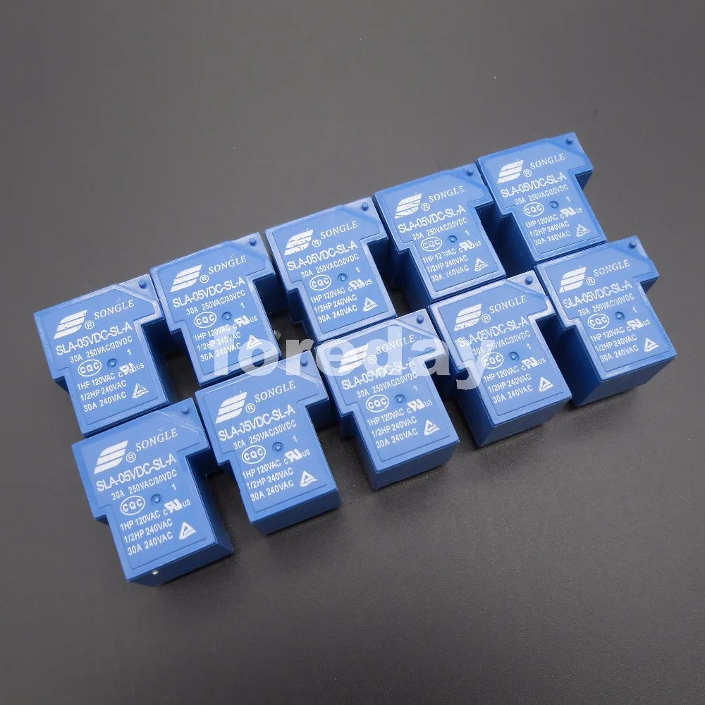 Реле мощности SONGLE R 5 В DC SPST SLA оригинальное импульсное реле 30 А 20 А/30 постоянного