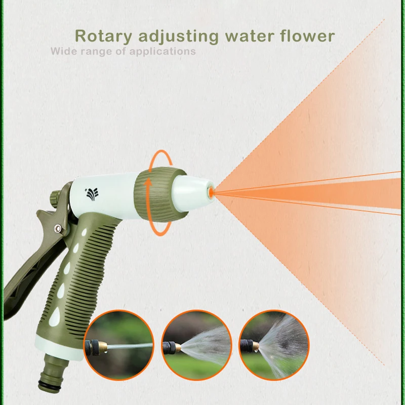 4 шт./компл. высокого давления вода мытья автомобиля пистолет для полива сада Инструмент регулируемый режим сопла струи воды Садовые принадлежности