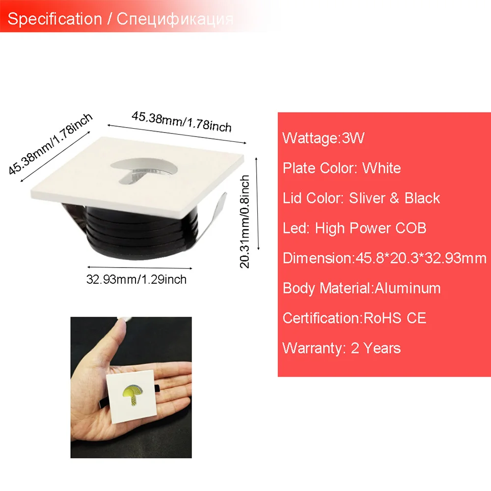 Led spotlight L837-6pcs (7)