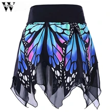 Womail Для женщин бабочка мода для девочек пикантные Высокая Талия Форма плиссированная юбка уличный стиль L30719