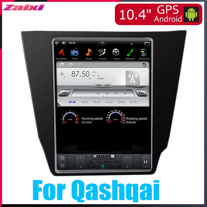 

ZaiXi 10.4" Tesla Type Android For Nissan Qashqai 2013~2019 Car Android DVD Player Navigation GPS Radio Multimedia system