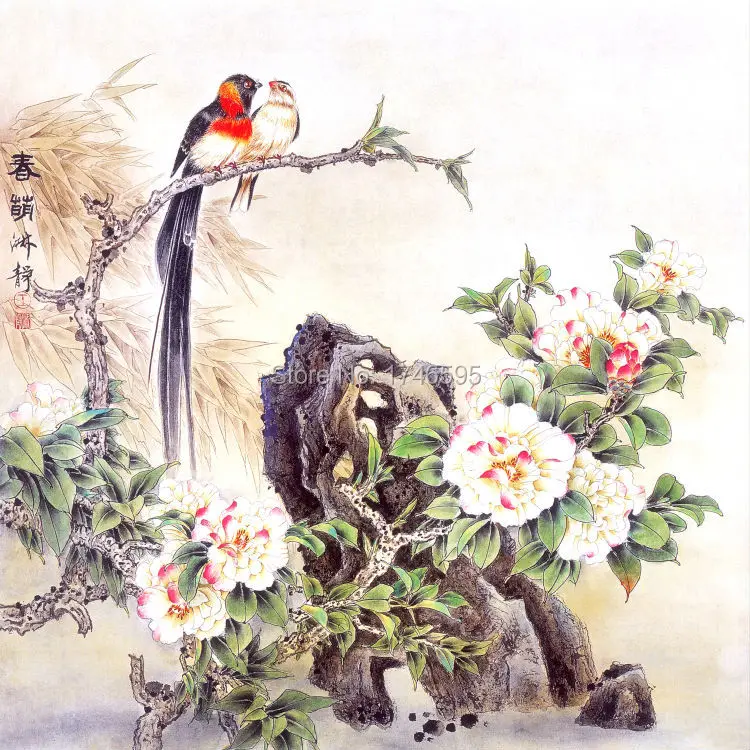 birds plum blossom-1