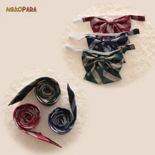 Галстук с вышивкой в виде короны, галстук-бабочка, милая школьная форма для японской школьницы, школьная форма для японской средней школы, жаккардовый галстук для студентов