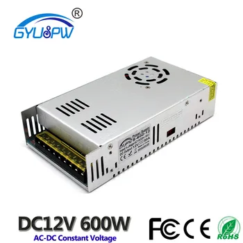

12V 600W 50A Switching power supply AC 110V/220V Small size Constant voltage power supply LED light Drive power transformer