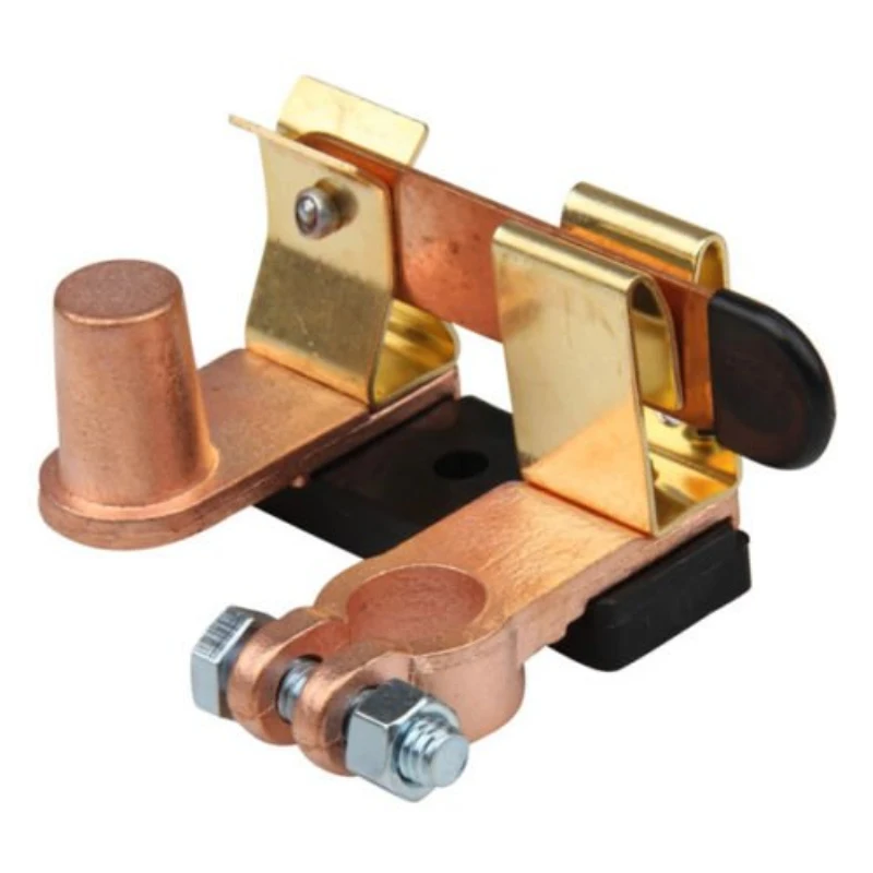 BatteryDisconnectKnifeBladeSwitchTopPostBrassHeavyDutyShut