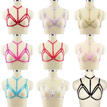 JLX. Жгут женское сексуальное белье в стиле панк, готика, пояс для тела, регулируемые ремешки, топы, клетка, бюстгальтер, бандаж, жгут для тела, клетка