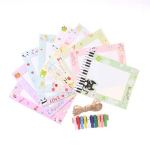 

9pcs/set 6 inch Cartoon Paper Picture Frame Baby Handprint cute Photo Frame Paper Photo Frames Hang On the Wall Photo Show