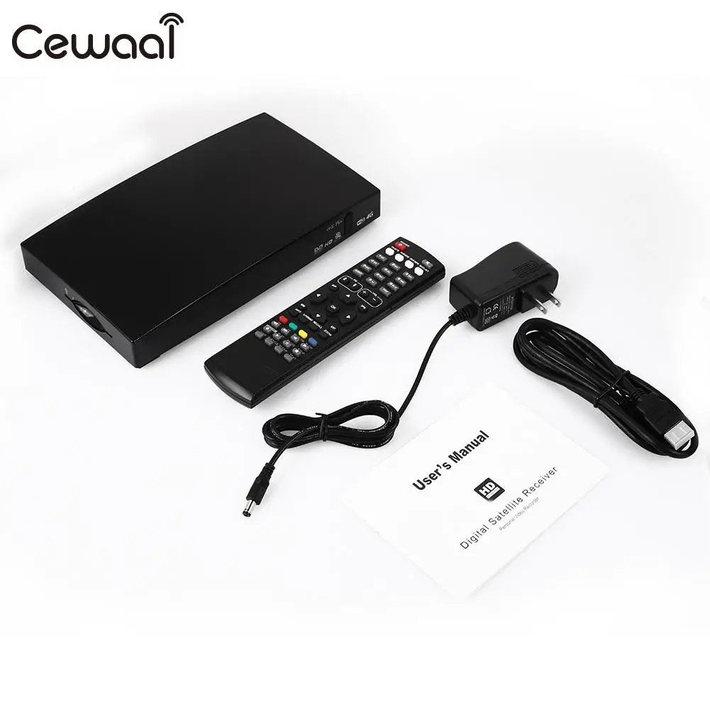 

Cewaal Satellite Receiver Box IPTV Dual Core H.264 EPG PVR High Performance Premiun Set Top Box