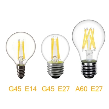 

C35 Filament Light 360 Degree LED bulb screw led Lamp E14 bulb glass bulb light source bulb Retro antique Glass