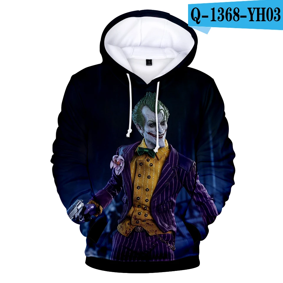 Черный Haha joker толстовка с 3D принтом толстовки для мужчин и wo мужчин хип хоп забавные осенние уличные толстовки свитшот для пар - Цвет: Черный