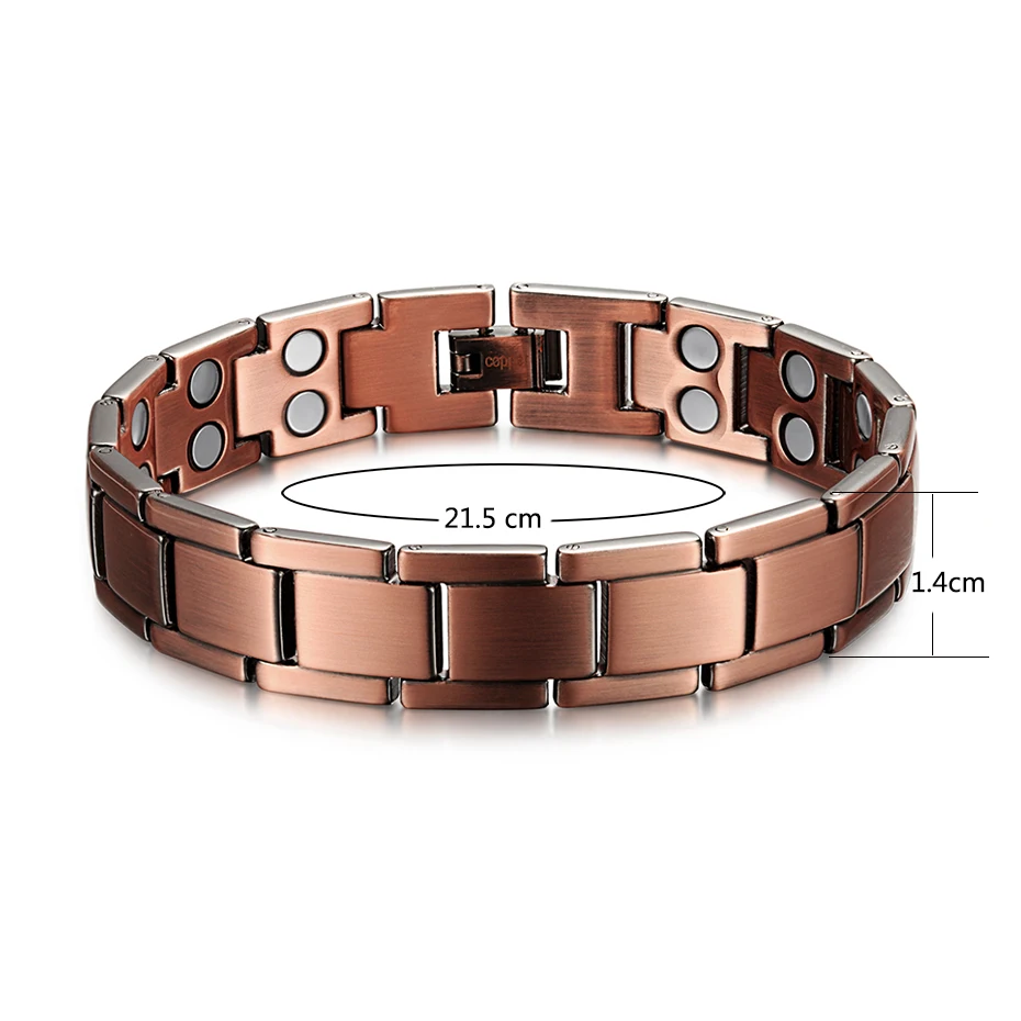 RainSo-Vintage-Copper-Magnetic-Bracelet-for-Men-Women-2-Row-M11agnet-Healthy-Healing-Therapy-Bio-Energy