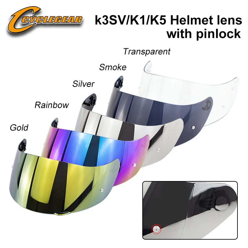 

Origin Pinlock Motorcycle Helmet Visor K5 K3SV K1 Casco Shield Capacetes Accessories&Parts Helmet Lens 1pc