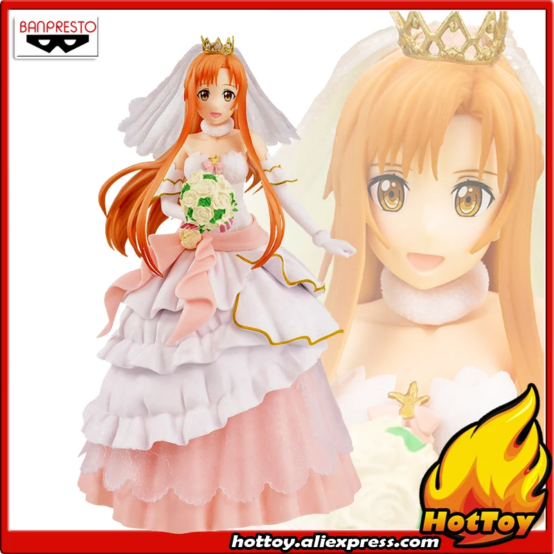 100% оригинальная коллекция Banpresto EXQ фигурка-Асуна свадебная вуаль стиль от &quotSword Art
