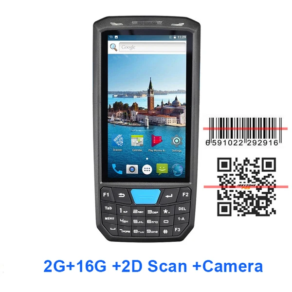 IssyzonePOS прочный КПК Android 8,1 ручной pos-терминал 1D 2D сканер штрих-кода поддержка беспроводной Wi-Fi Bluetooth gps склад КПК - Цвет: 2D