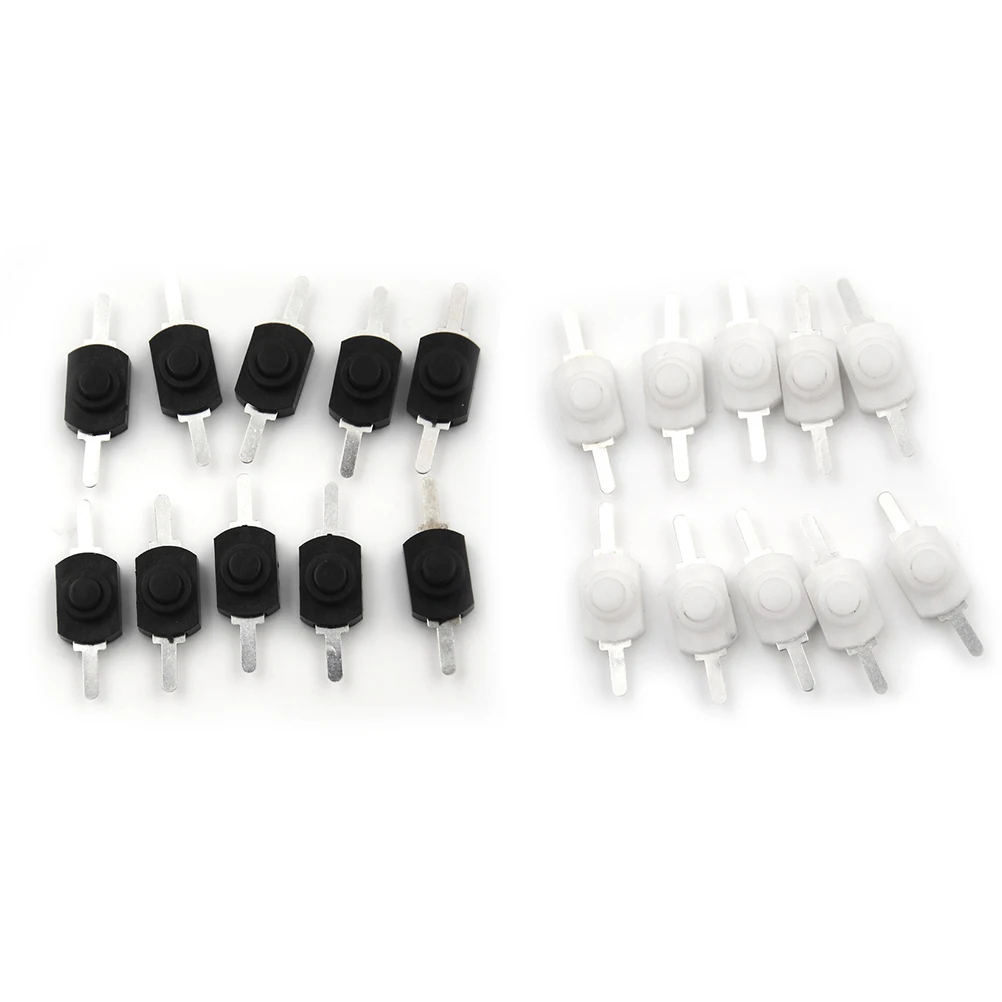 

10PCS 12*8MM DC 30V 1A Black On Off Mini Push Button Switch for Electric Torch