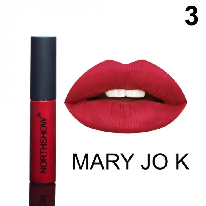 1 Pcs Matte Lipstick Waterproof Nude Velvet Liquid Lipstick Smooth High Pigmented Lip Glaze JIU55