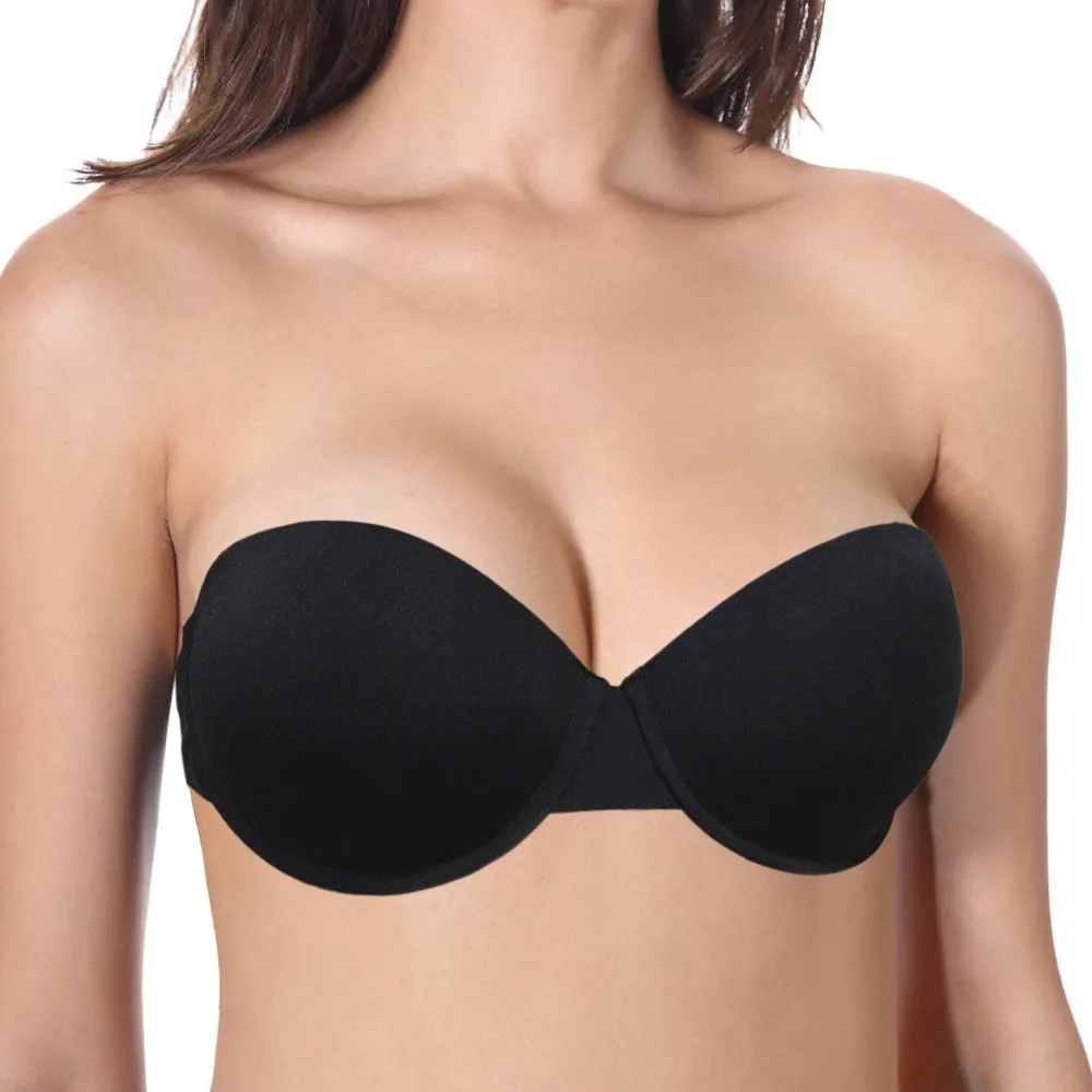 Plunge Bra Для женщин Мягкий сексуальный бюстгальтер Push Up качество без бретелек Кабриолет силиконовые сексуальное женское белье Bralette повседневное нижнее белье