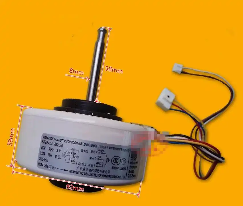 Original Air Conditioning Fan Motor For Panasonic Rpg18a 3 A921116 Nternal Motor Air Conditioner Parts Aliexpress