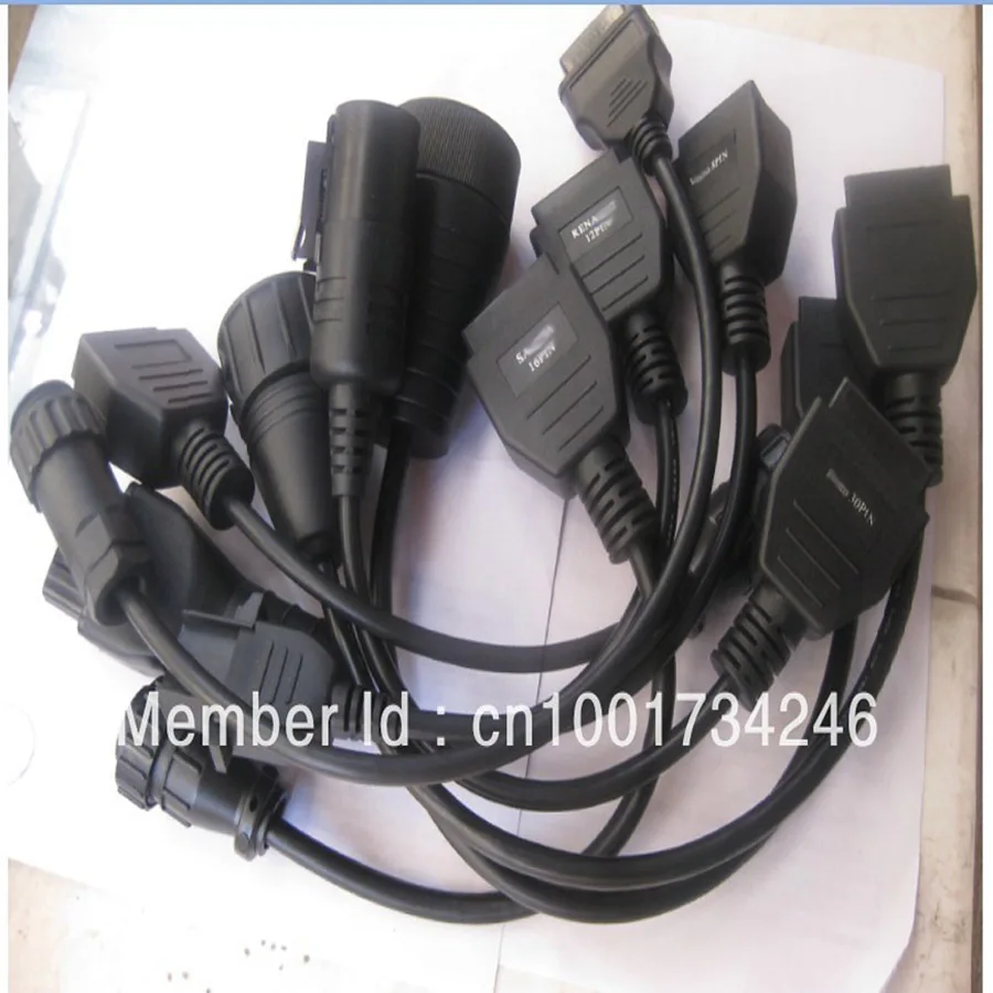 

Free shipping OBDII diagnostic connectors for Truck Adaptors for AUTOCOM for CDP PRO for DS150 Cables