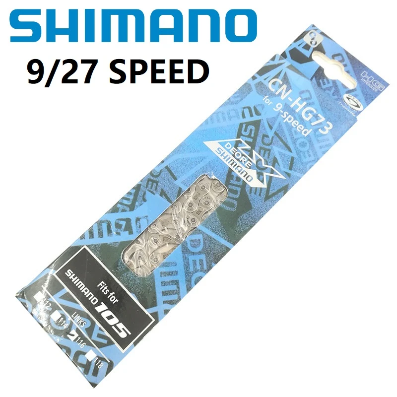 9//27 Speed Mountain Bike Chain HG73 Links Freewheel Shifting for MTB Bicycle #k