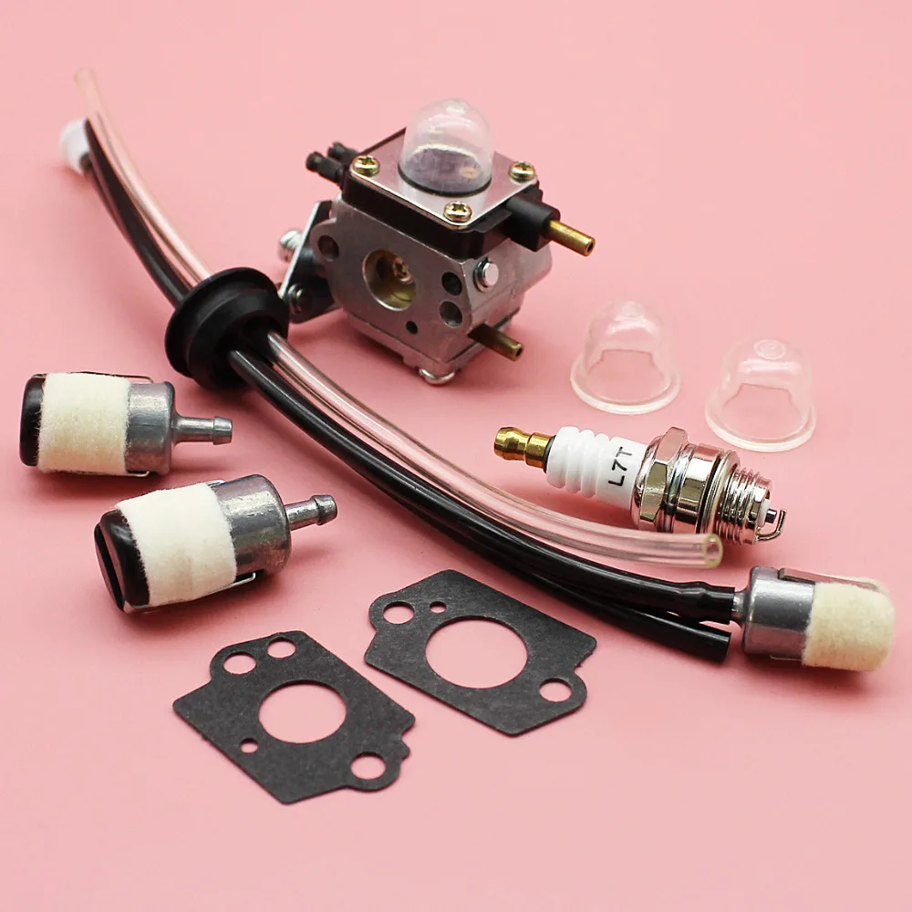 Carburetor Primer Bulb Spark Plug Fuel Filter Line Grommet Kit For Mantis Tillers Cultivator 7222 7225 7230 Zama C1U-K54A Part Carburetor Primer Bulb Spark Plug Fuel Filter Line Grommet Kit For Mantis Tillers Cultivator 7222 7225 7230 Zama C1U-K54A Part