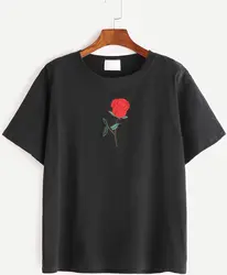 2018 Новая женская летняя свободная футболка с коротким рукавом Повседневная рубашка Топы Футболка