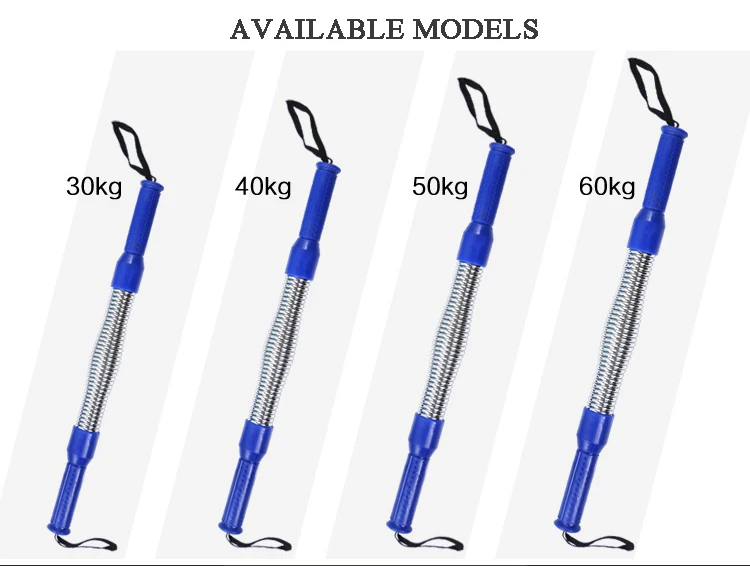 Рука сила тренер 30-60 кг покрытием весна руку бар Фитнес грудь упражнения Весна ралли Arm синий ручной захват сильные Expander