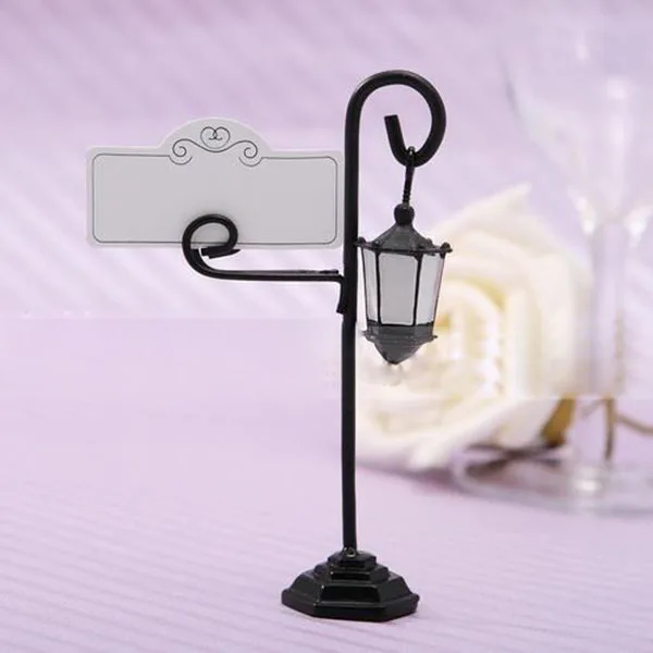 

New Style Inventory western style streetlight place card holder for wedding table decoration