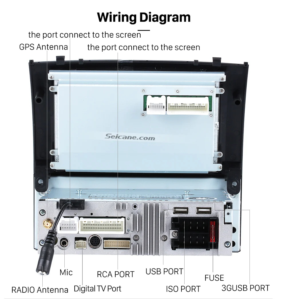 Discount Seicane Android 8.0 7"1Din Car Radio Stereo GPS Navigation Multimedia Player For Peugeot 407 2004 2005 2006 2007 2008 2009 2010 26