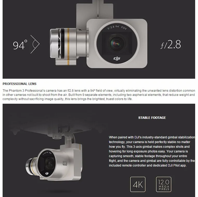 DJI Phantom3 Advanced/DJI Phantom 3 Professional/stardard Drone With 2.7K/4K Full HD Camera Live HD View And Brushless/GPS System
