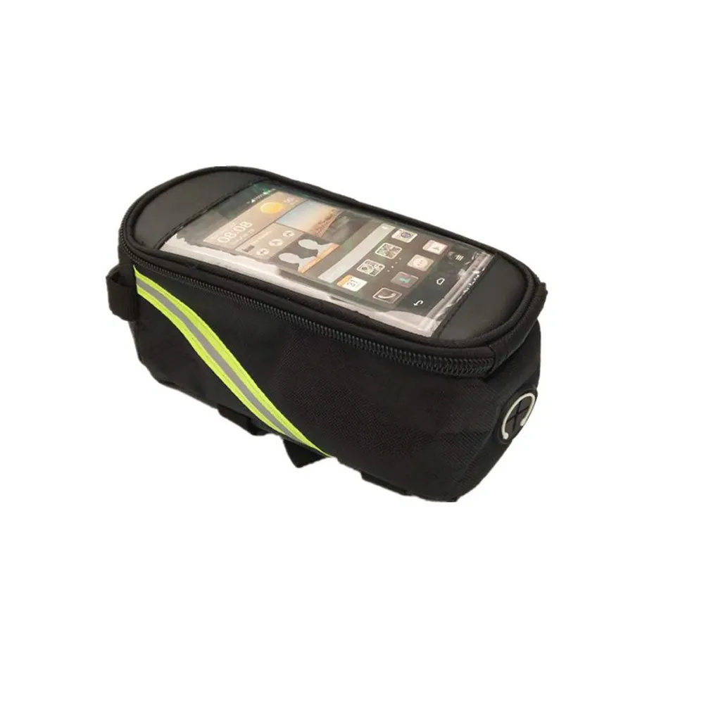 Top Mountain Bike Bag Rainproof Waterproof Mtb Front Bag Mobile Phone Case Bicycle Top Tube Bag Cycling Accessories #0611 0