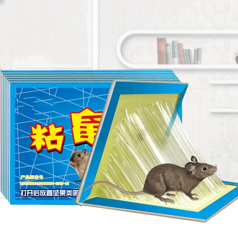 

Hot New Non-toxic Mouse Mice Sticky Trapper Glue Traps Board Rodent Catcher For Kitchen Home Living Room Hogard ST10