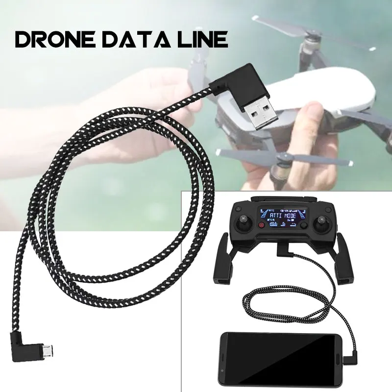 Remote Controller Data Cable Remote Control Cable Remote Controller Transfer Cable 2A 1 Meter for MAVIC Pro/Air Micro USB