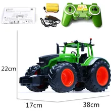 RC грузовик сельскохозяйственный трактор 2,4 г дистанционное управление прицеп самосвал/грабли 4 колесный трактор Инженер Автомобиль Трактор модель детских игрушек хобби