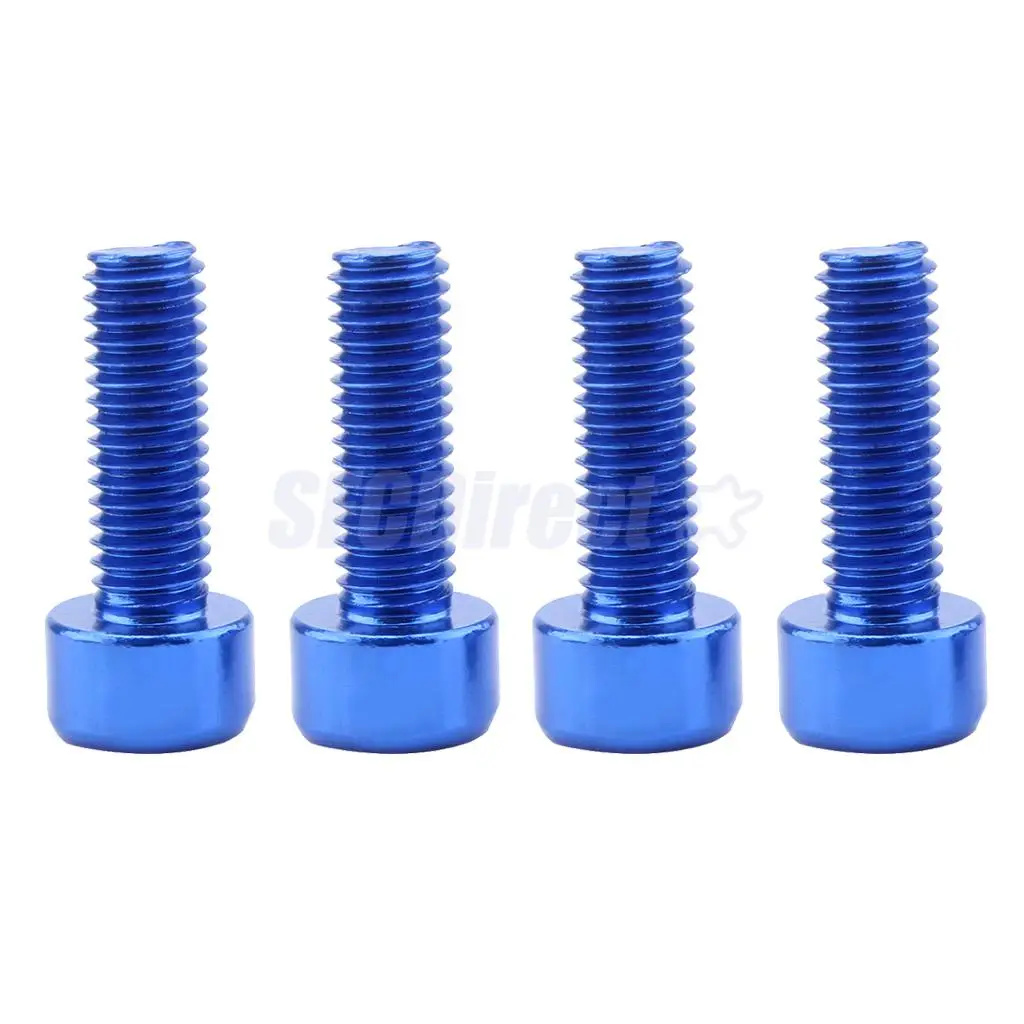 12pcs Alloy Bike Water Bottle Cage Bolts Holder Socket Screws Red Gold Blue
