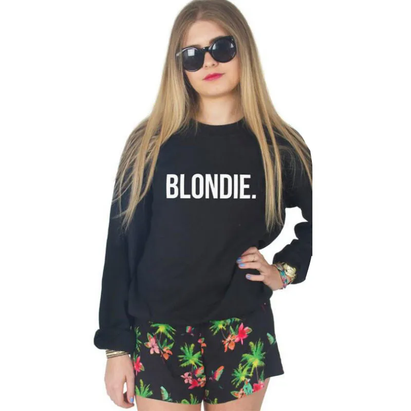 Blondie Brownie Best Friend женский с надписью Bestie Свитшот Повседневная Толстовка для женщин