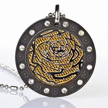 Роза дизайн кулон Quantum Pendant нано энергия скалярной камень кулон Цепочки и ожерелья с отделением для карт